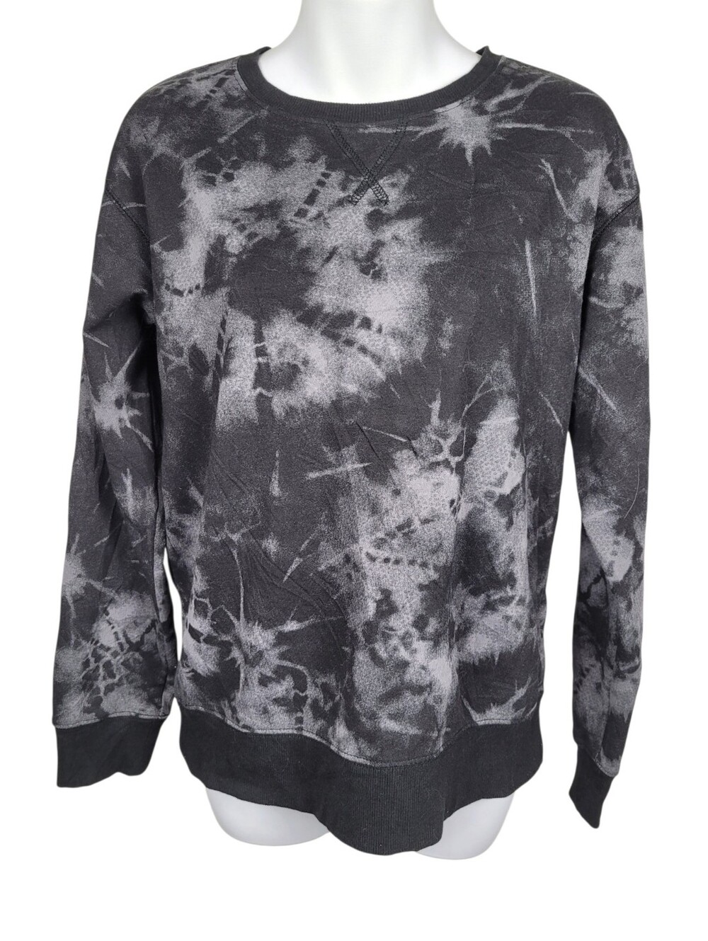 2/$20 Y2K Black Dye Tie Colour Sweatshirt Top Size: Large